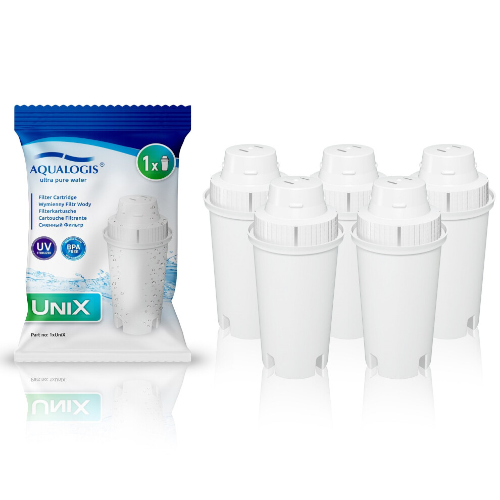 Aqualogis Unix Water Filter Cartridges Compatible With Brita Classic S1231 (5 Pack)