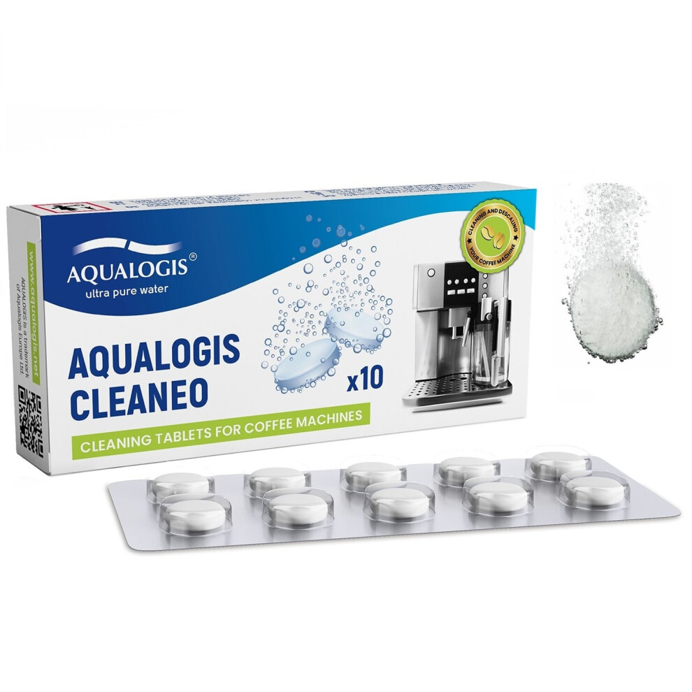 Aqualogis Cleaneo Coffee Machines Cleaning Tablets For Krups Xs3000 Siemens Tz80001 Jura 2In1