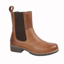 (3 UK, Tan) Woodland Womens/Ladies Leather Ankle Boots