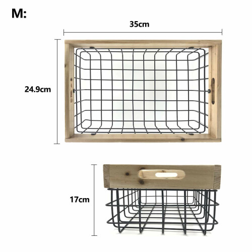 Kitchen Pantry Cabinet Organizing Wire Storage Basket 1