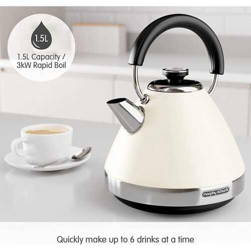 Morphy Richards (Cream) Morphy Richards 100131 Venture Pyramid Kettle 1
