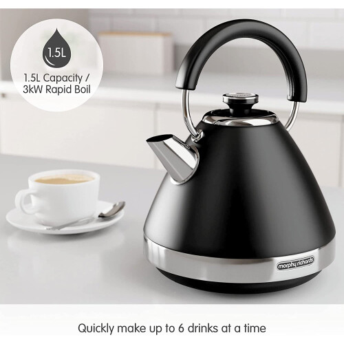 Morphy Richards (Black) Morphy Richards 100131 Venture Pyramid Kettle 1