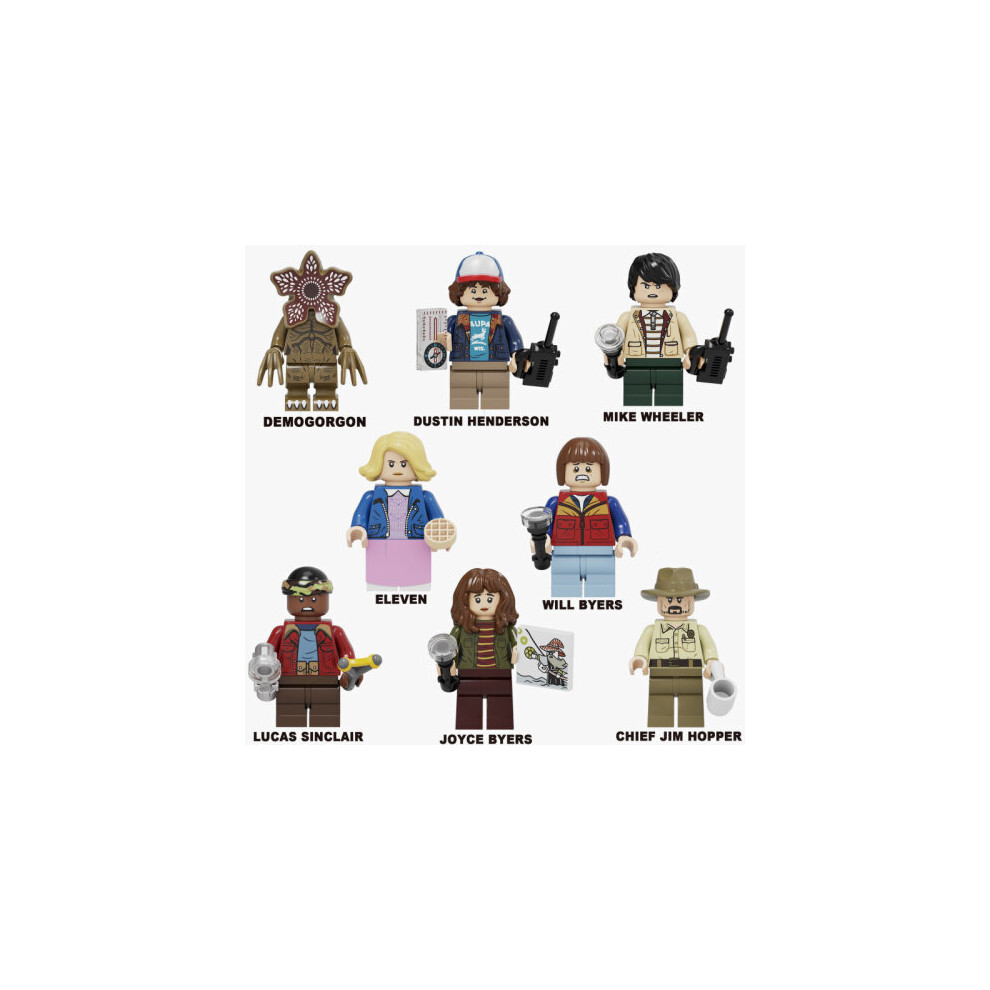 8PCS toy Stranger Things Minifigures Toys Fit Lego present