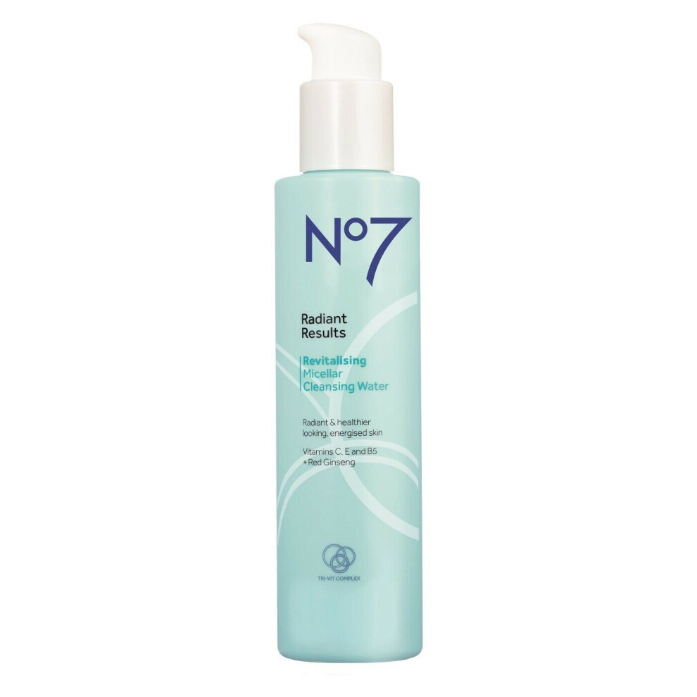 No7 Radiant Results Revitalising Micellar Cleansing Water 200ml