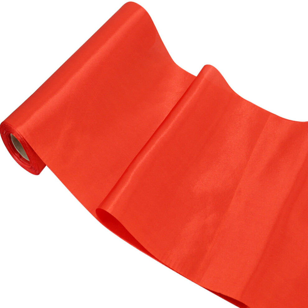 (Red) Time to Sparkle 29CMx20M Satin Fabric ROLL 20 Colors Satin Table Runners Sashes Swags Wedding Decor Gifts Double Sided