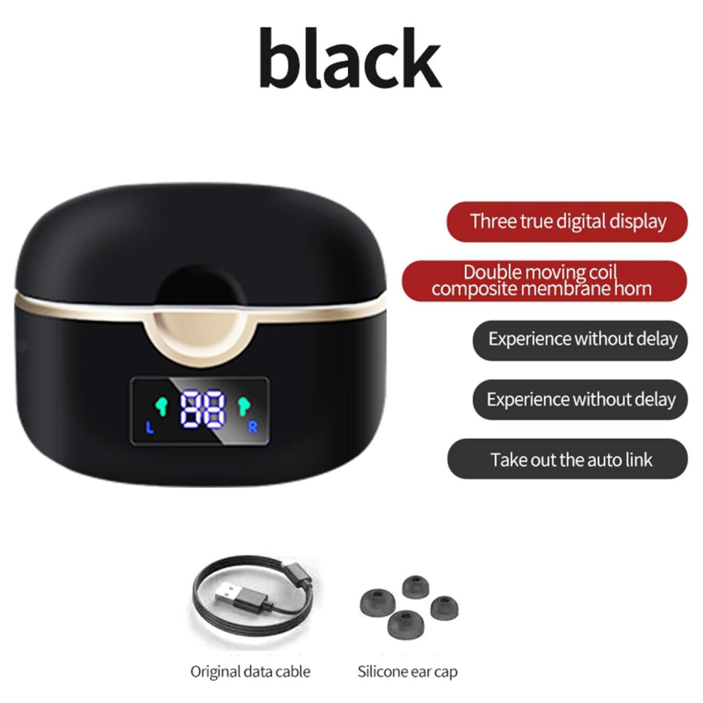 TWS Waterproof Headphones Wireless Earbuds Headset Deep Bass Workout