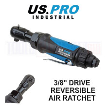 US PRO INDUSTRIAL 3/8" Drive Reversible High Torque Air Ratchet 8600