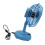 Mini USB Desk Fan Blue Pack of 2 (Small Desktop Rotation Portable) 2