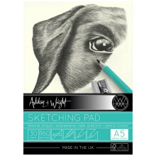 Ashton and Wright - A5 Classic Ivory Sketching Pad - 160gsm Paper - 30 Sheets