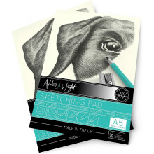 Ashton and Wright - A5 Classic Ivory Sketching Pad - 160gsm Paper - 30 Sheets - Pack of 2
