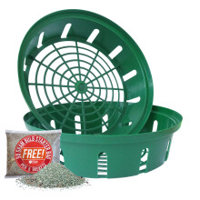 (Green 30cm, 10) Bulb Planting Baskets/Trays for Daffodils, Tulips, Crocus, Iris, Hyacinths & Snowdrops