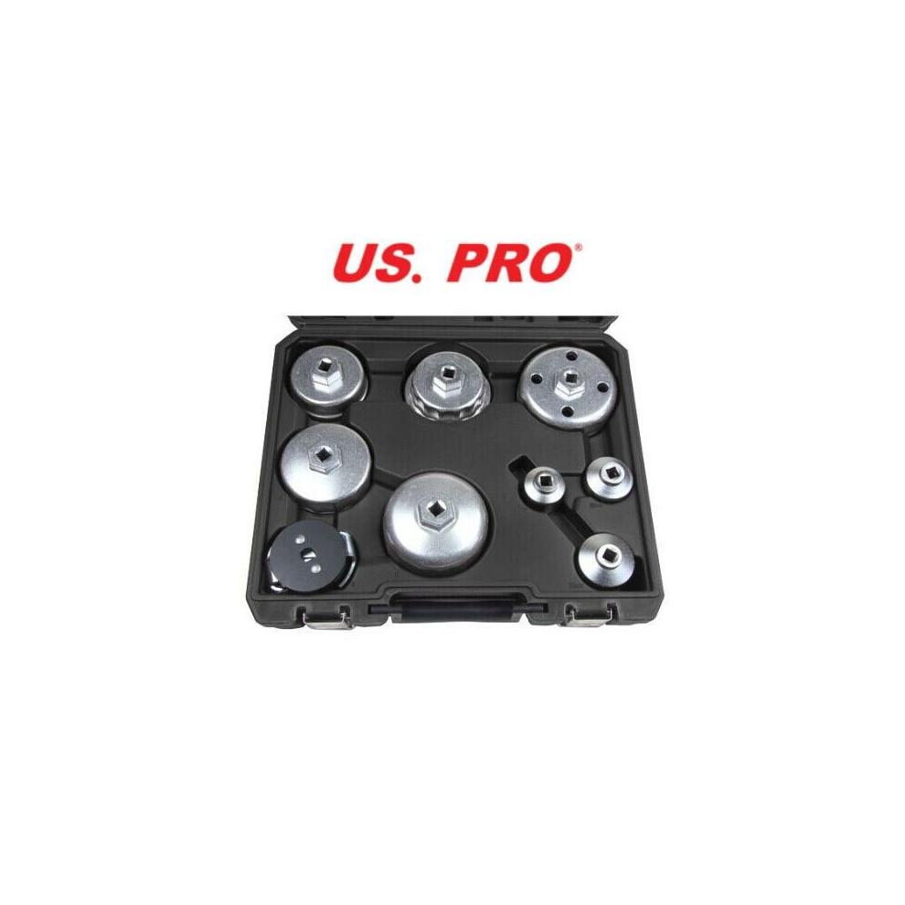 Us Pro Tools 9Pc Oil Filter Wrench Set B3030