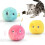 3-Pack Fluffy Plush Cat Ball Toys Interactive Chirping Balls Cat Training Toy 1
