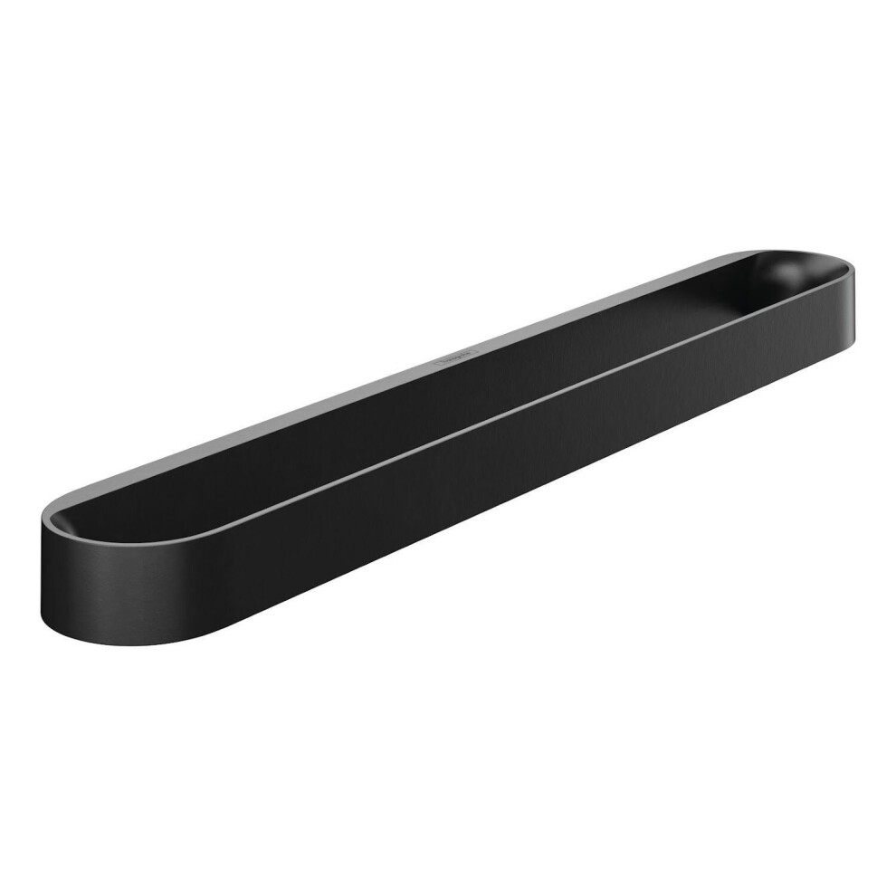 hansgrohe WallStoris Bathroom Towel Rail Hanger 58cm Matt Black Easy Install