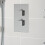 Thermostatic Concealed Square Shower Ceiling Mounted Adjustable Shower Heads 4