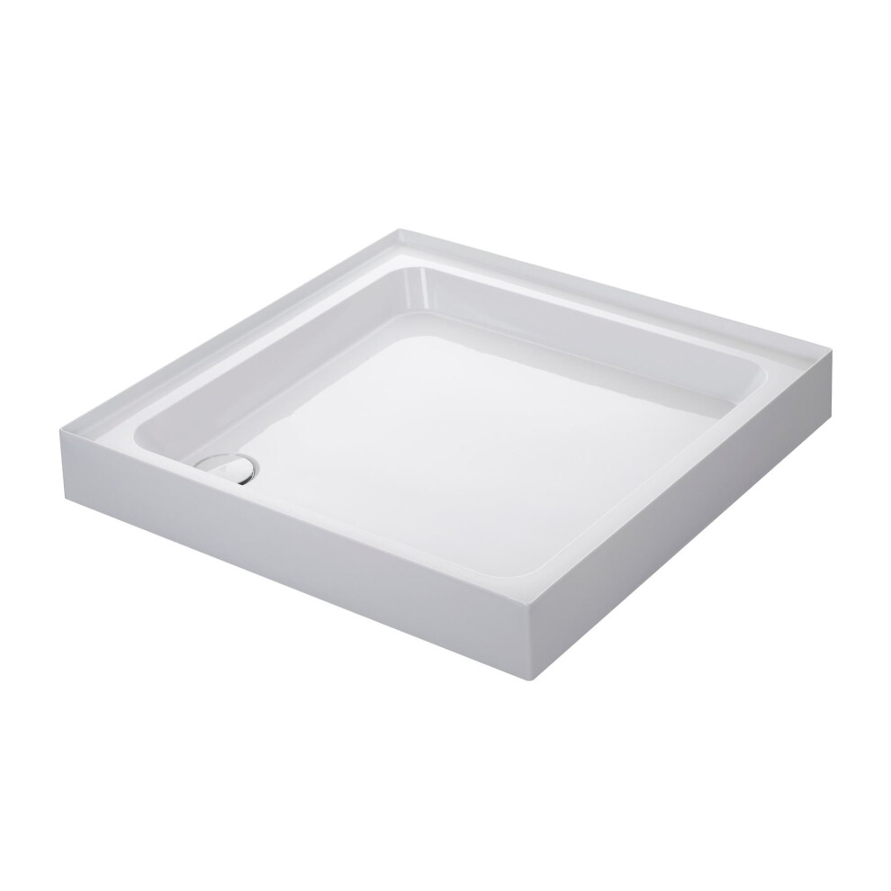 Mira Flight Shower Tray Square Deep Profile 4 Upstands Stone Waste 760 x 760mm