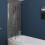 Bathroom P Shaped Shower Bath 1700mm LH Mixer Shower Screen Side End Panel White 5