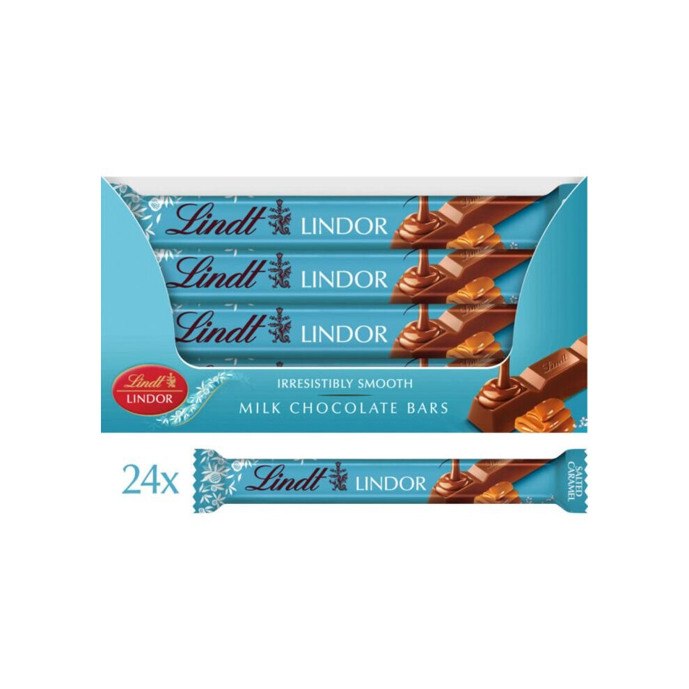 Lindt LINDOR Salted Caramel Chocolate Bar 24 full box