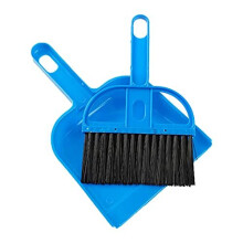 Mini Dustpan Brush Set Portable Plastic Brush Set (blue) used for Cage Cleaning of any Small Animals, Guinea pigs, Rabbits, Hamsters, Reptiles &