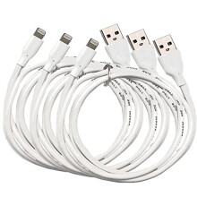 iPhone Charger Cable Lightning Cable 3Pack 3FT/1M TPU Fast Charging & Sync iPhone Charger Wire Compatible with iPhone 12,11,XS/XR/X/8/8 Plus/7/6/6