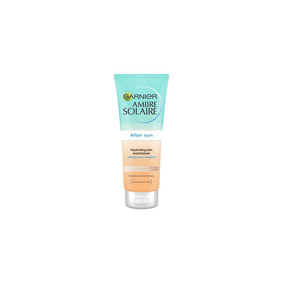 Garnier Ambre Solaire After Sun Hydrating Tan Maintainer with Self Tan, Soothing Hydrating and Tan Enhancing Aftersun Lotion with Self Tan 200 ml