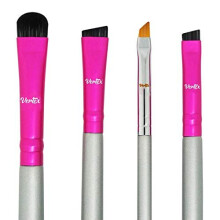 Brosse des sourcils kit mince inclin - Eye Brow Corpeau Brosse de contour pour faonner et cacher les yeux duo Brushes de spoolie Ferme Pristles
