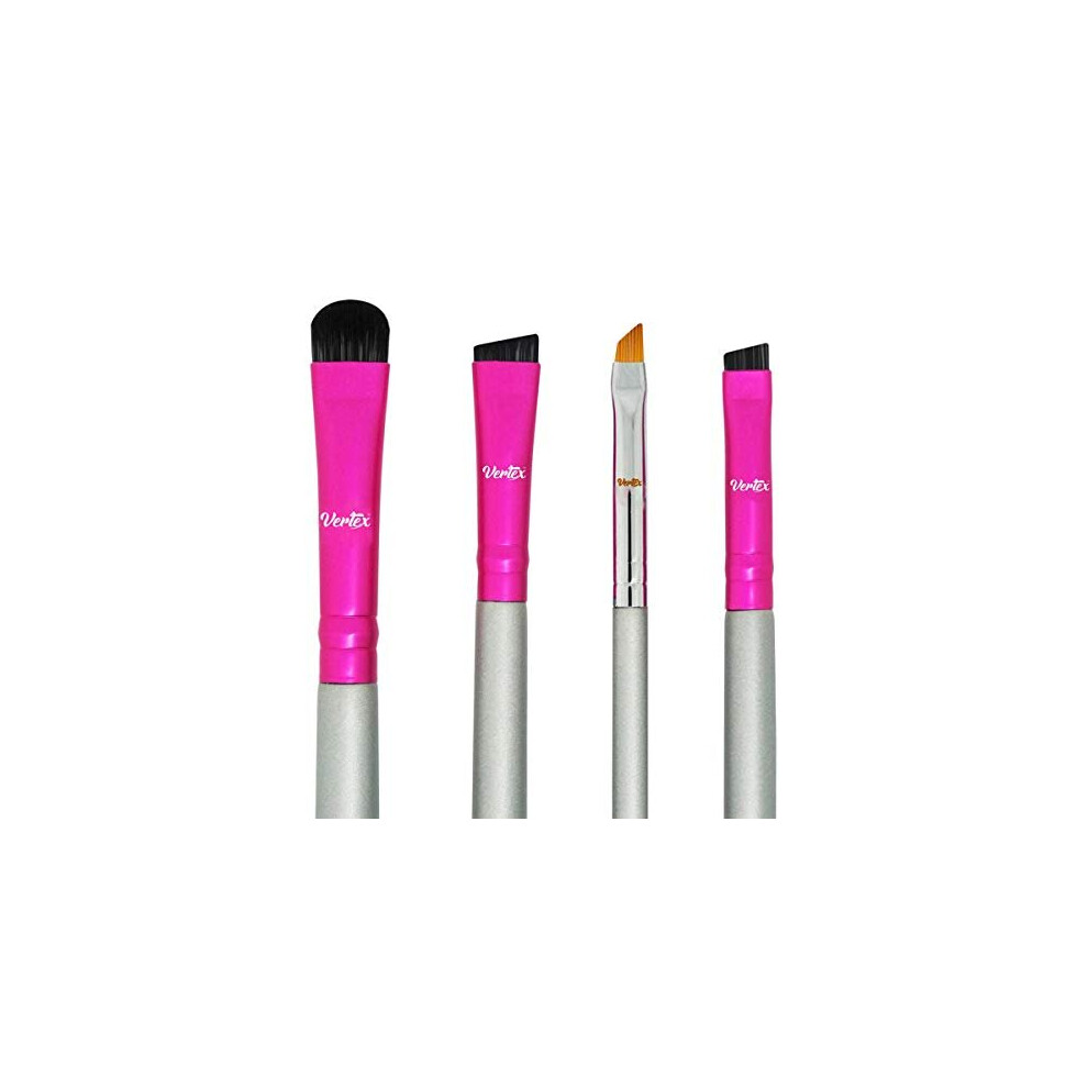 Vertex Eyebrow Brush Kit Thin Angled - Eye Brow Concealer Contour Brush To Shape And Conceal Eyes Duo Spoolie Brushes Firm Bristles Definer For Filling