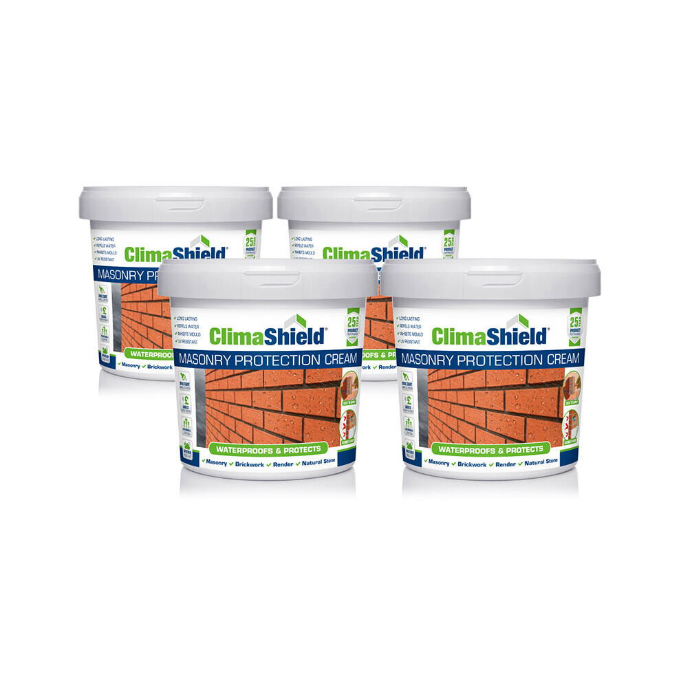 (20 Litres) Smartseal's Climashield - Masonry Protection Cream - Waterproof Sealer - Professional Brick Sealer Exterior & Interior - Easy To Apply Brick Sealant