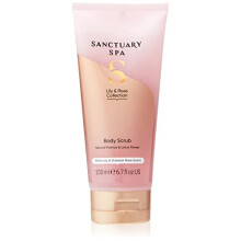 Sanctuary Spa Lily & Rose Body Scrub, No Mineral Oil, Cruelty Free & Vegan Exfoliating Body Scrub, 200ml