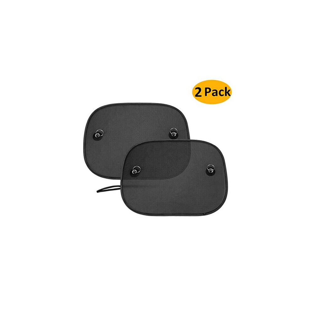 Aumotoo Car Sun Shade, 2 Pack Car Side Window Sunshades Universal Baby Sun Shades Blocking Harmful Uv Rays Sun Glare Heat For Baby Kids Pets, Magnesis