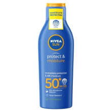 NIVEA SUN Protect & Moisture Lotion SPF50+ (200ml), Moisturising Suncream with SPF50+, Advanced Sunscreen Protection, Water-Resistant Suncream