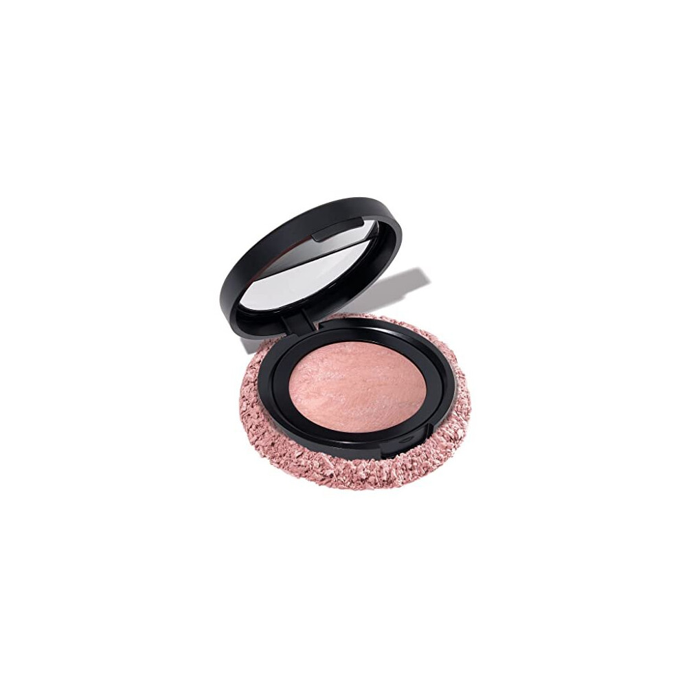 LAURA GELLER NEW YORK Baked Blush-n-Brighten Marbleized Blush- Ethereal Rose Creamy Lightweight Natural Finish