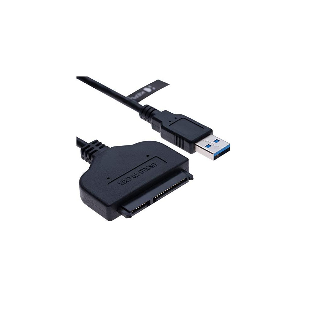 Sata 3 (3.0) To Usb Cable - Ssd Hdd 2.5" Iii Hard Disk Drive Uasp Data Adapter Compatible With Laptop Playstation 4 Ps4 Xbox One Wd Kingston Sandisk Green/Blue 5056348800630