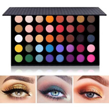 40 Colors Fantasy Eyeshadow Palette,Highly Pigmented Matte Shimmer Smooth Texture Eyeshadow Waterproof Powder Natural Bright Colours Eyeshadow Makeup