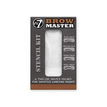 W7 Brow Master Stencil Kit - 4 Reusable Eyebrow Stencils For Perfect Brows - Multiple Arch Designs - Cruelty Free Makeup Accessories For Beginners and