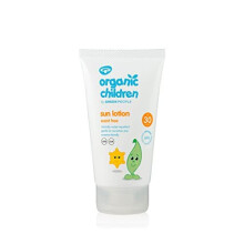 Green People Organic Children Scent Free Sun Cream SPF30 150ml | Natural, Organic Sunscreen for Kids | Eczema Friendly, Sensitive Skin, Prickly Heat |