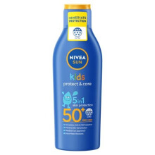 NIVEA SUN Kids Moisturising Sun Lotion SPF50+ (200 ml), Moisturising Suncream with SPF50+, Children's Sunscreen for Immediate Protection from Sun