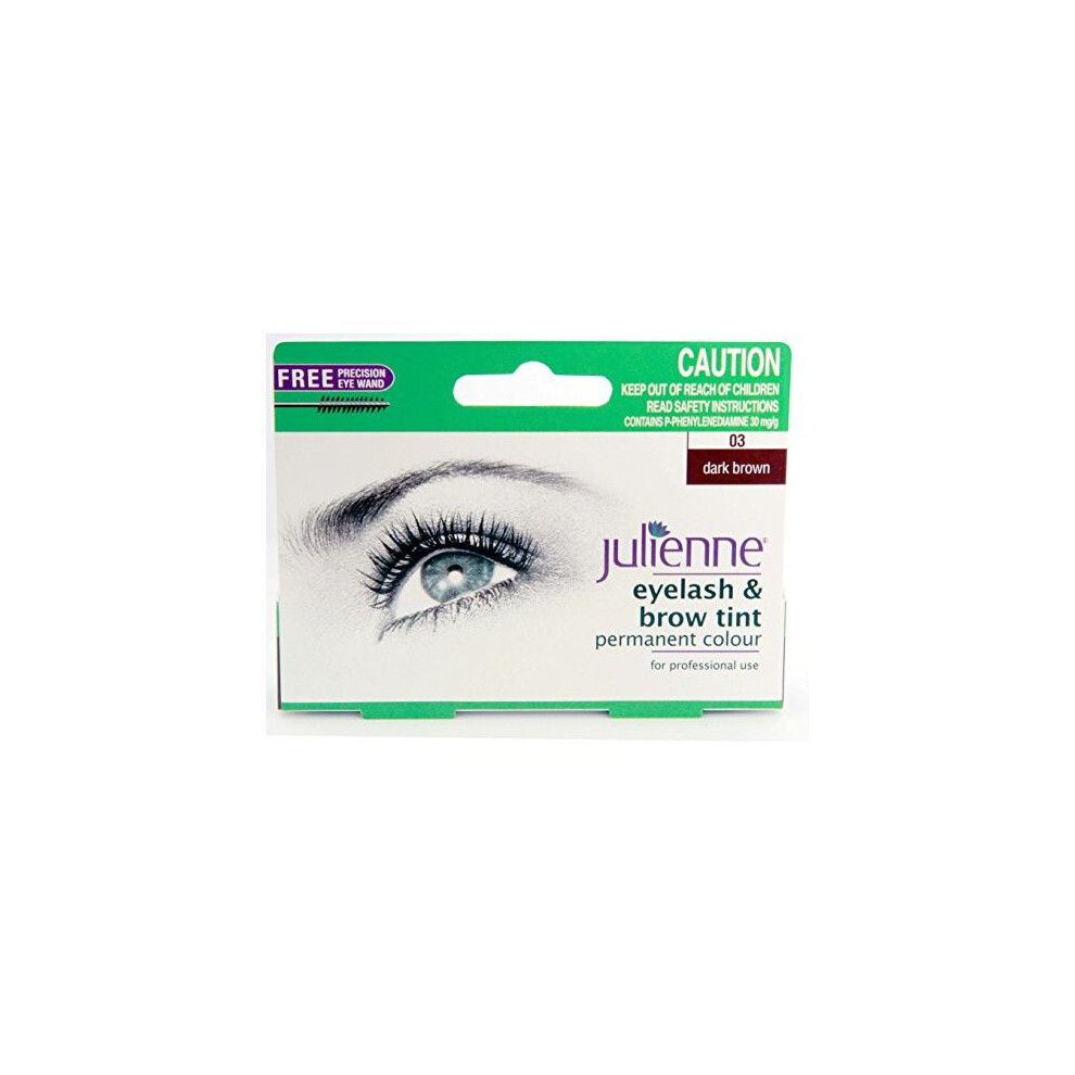 Julienne Eyelash And Eyebrow Permanent Dark Brown 03 Colour Tint 15Ml