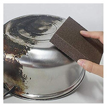 Caxmtu 3Pcs Magic Carborundum Brush Sanging Sponge for Pot Teapot Kettle Descaling Clean Large Area Flexible