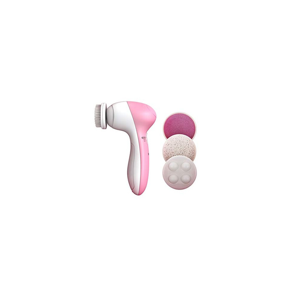 Wahl 4-in-1 Face Cleansing Brush Face and Body, Massager, Cleanser, Exfoliator, Buffer, Deep Cleansing, Eliminate Pores, Remove Black Heads, Buff Dead