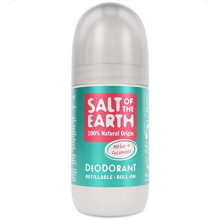 Salt of the Earth Refillable Natural Deodorant Roll On Melon & Cucumber - Effective Protection, 100% Natural Ingredients, Eco friendly, Vegan, Cruelty