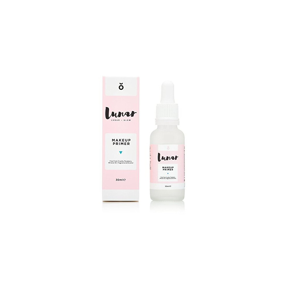 Makeup Primer by Lunar Glow. Primes & Hydrates Your Face for Make Up & Foundation Application 30ml.