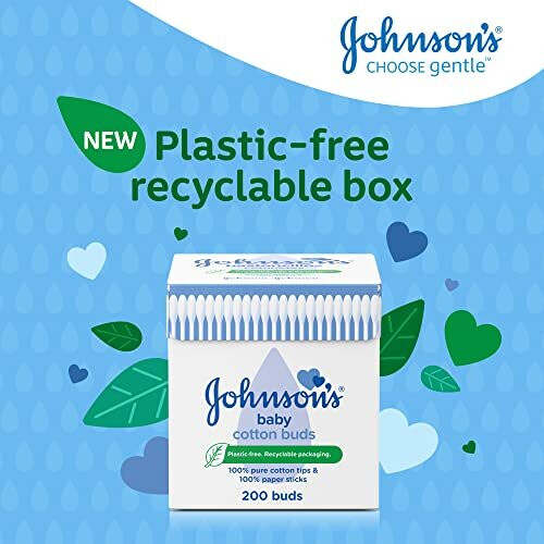 Johnson's Baby Johnson's Pure Cotton Buds, 200 Buds 1
