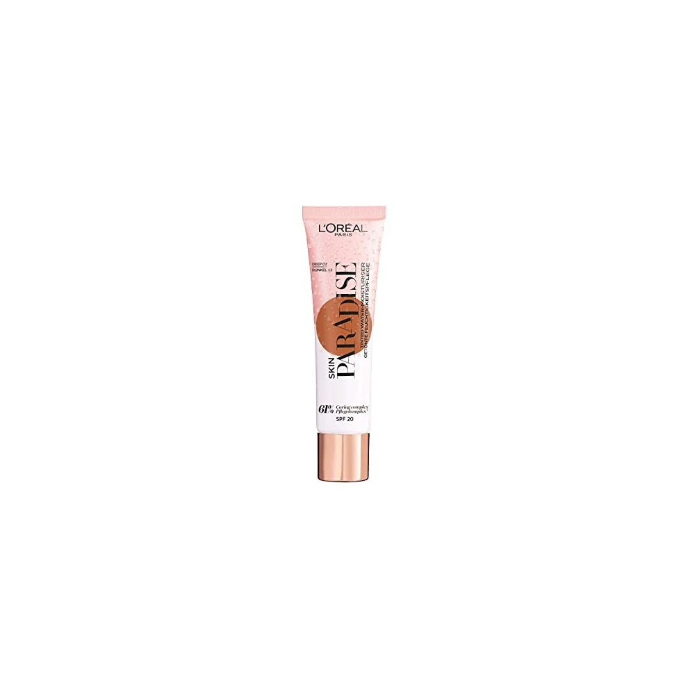 LâOrã©Al Paris L'oreal Paris Skin Paradise Tinted Moisturiser, Up To 24H Hydration, Spf20, 02 Deep, 0.039 Kg