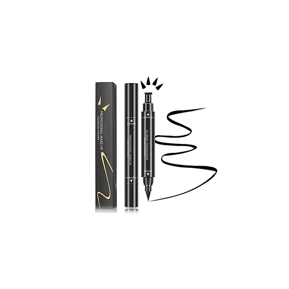 Zdhsoy Women's Black Winged Eyeliner Stamp - Eyeliner Stamp /Wingliner Eyeliner Pen Pencil / Liquid Eye Liners For Long Lasting Smudge-Proof