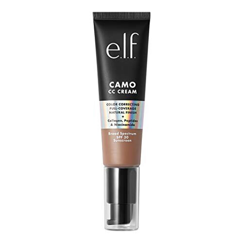 e.l.f. e.l.f. Camo CC Cream | Color Correcting Full Coverage Foundation with SPF 30 | Deep 540 N | 1.05 Oz (30g)