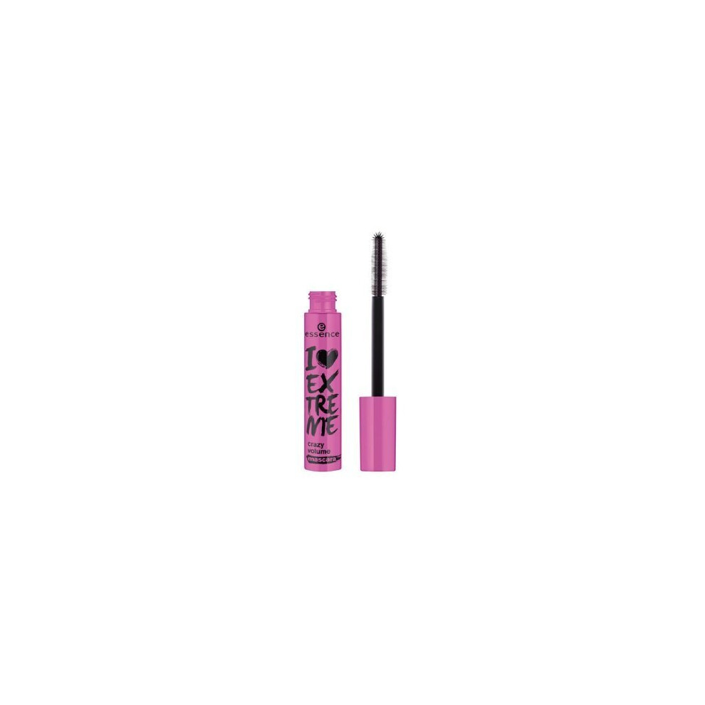 Essence I Love Extreme Crazy Volume Mascara 12 ml Ultra-Black / for Extreme Volume and Particularly Thick Eyelashes / Mascara