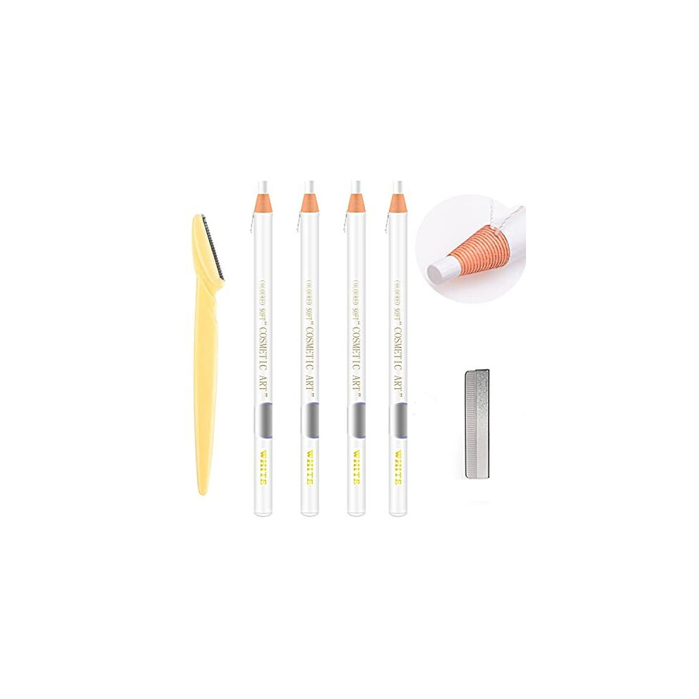 Kaiqikaixi Waterproof Eyebrows Pencil Tattoo Makeup And Microblading Supplies Kit-Permanent Eye Brow Liners In 5 Colors Waterproof Eyebrow Pencils Peel - Brow