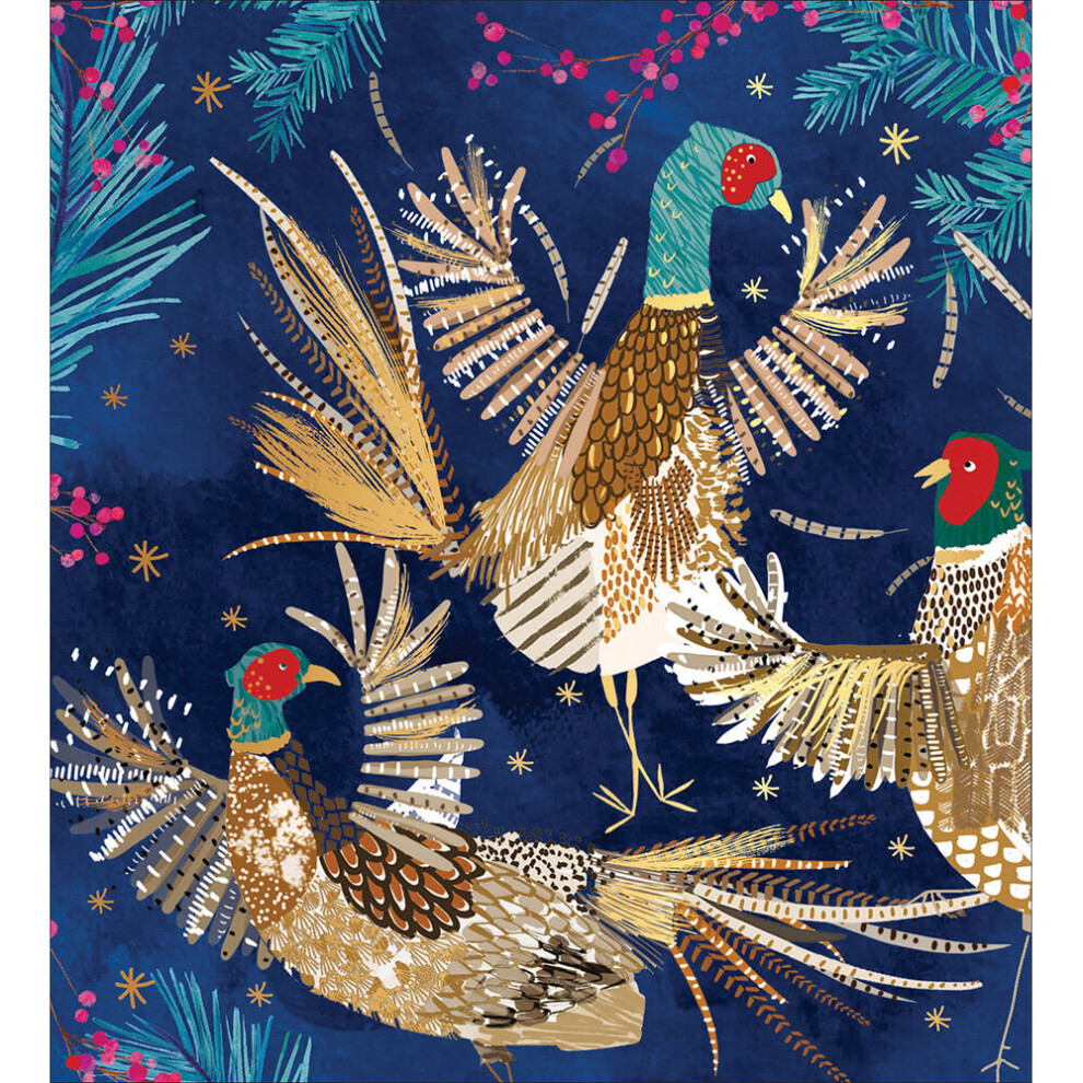 Woodmansterne Pack Of 5 Festive Friends Charity Christmas Cards Supporting Multiple Charities