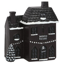 Haunted Holiday House Incense Cone Burner Halloween Christmas Decor